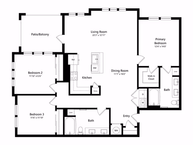Unit 4301 4301 floor plan